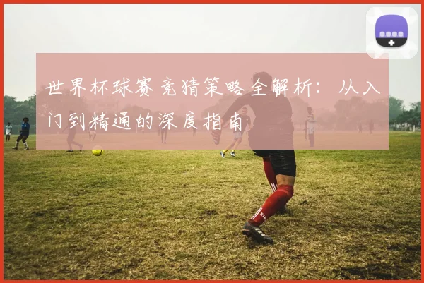 世界杯球赛竞猜策略全解析：从入门到精通的深度指南