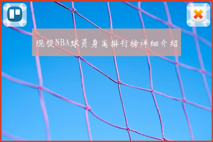 现役NBA球员身高排行榜详细介绍